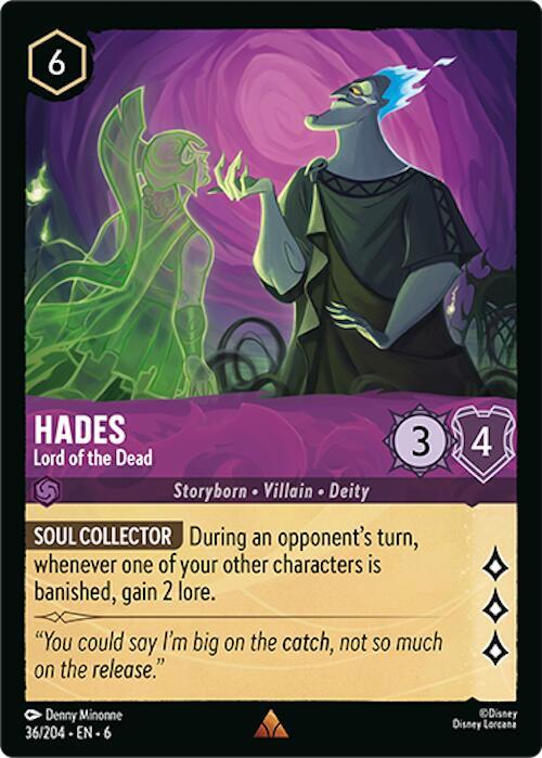 Hades - Lord of the Dead - Azurite Sea - Disney Lorcana