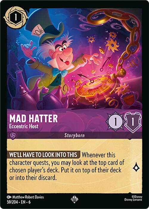 Mad Hatter - Eccentric Host - Azurite Sea - Disney Lorcana
