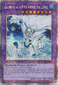 Elemental HERO Absolute Zero (Quarter Century Secret Rare) - Quarter Century Bonanza