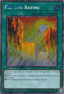 Dragon Ravine (Platinum Secret Rare) - Quarter Century Bonanza - YuGiOh