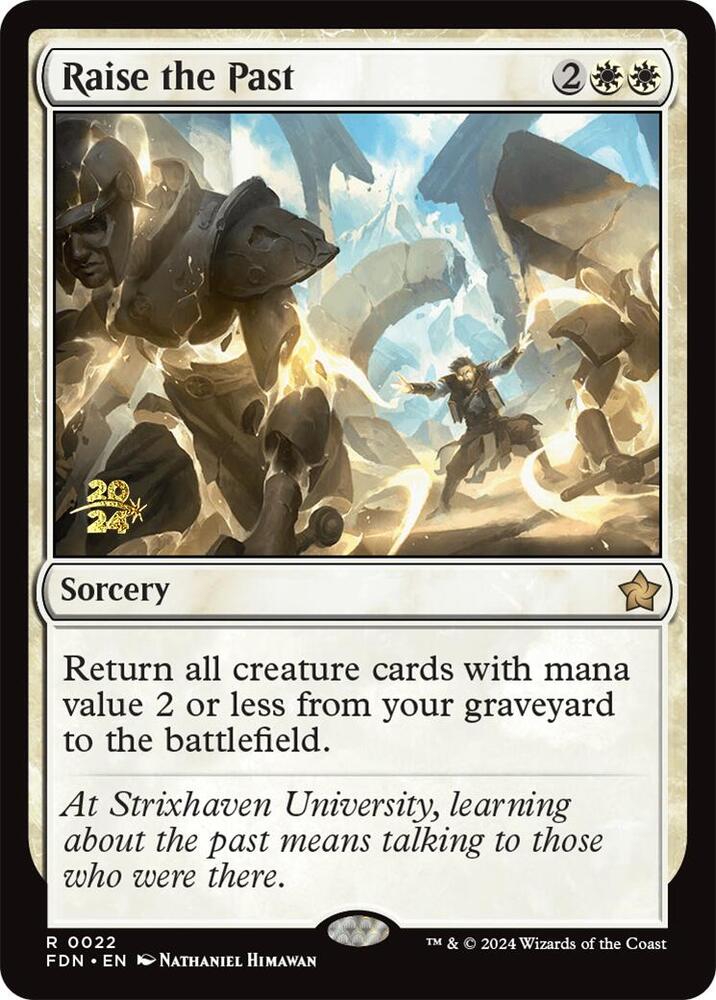 Raise the Past #22s — Foundations Promos