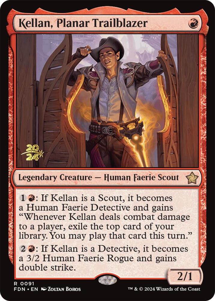 Kellan, Planar Trailblazer #91s — Foundations Promos