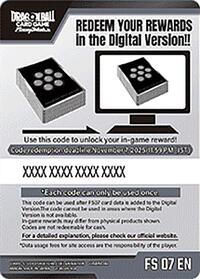 Code Card - Starter Deck 7: Vegeta (Mini) (FS07)