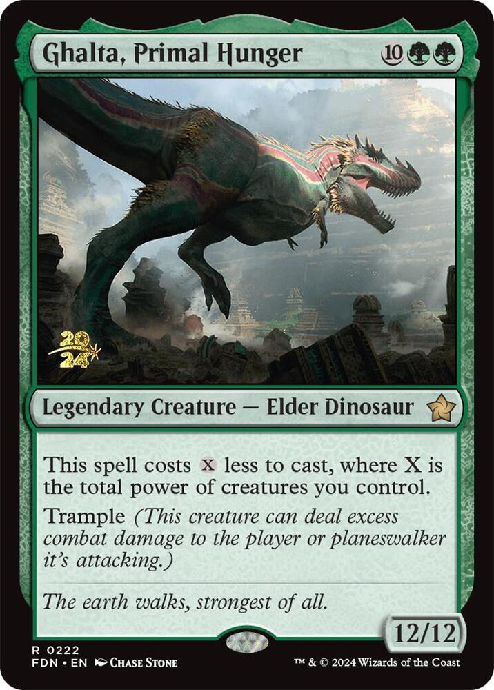 Ghalta, Primal Hunger #222s — Foundations Promos