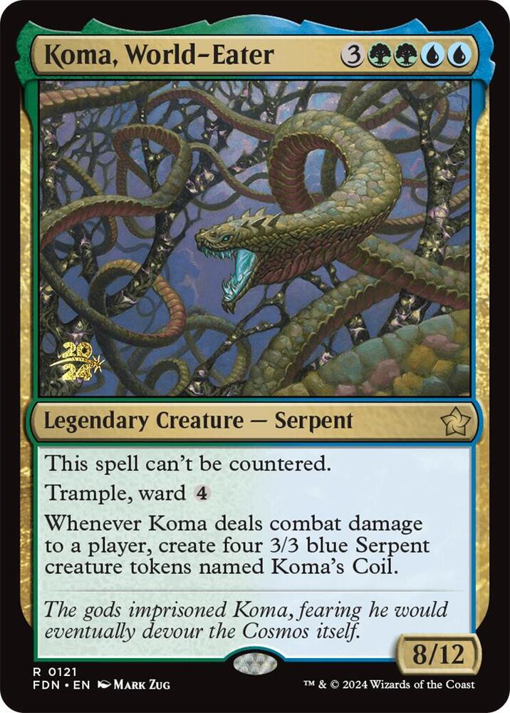 マジック：ザ・ギャザリング kuma Koma, World-Eater - Prerelease Cards - Magic: The Gathering