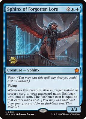 Sphinx of Forgotten Lore #51 – Prerelease Cards (Mythic)