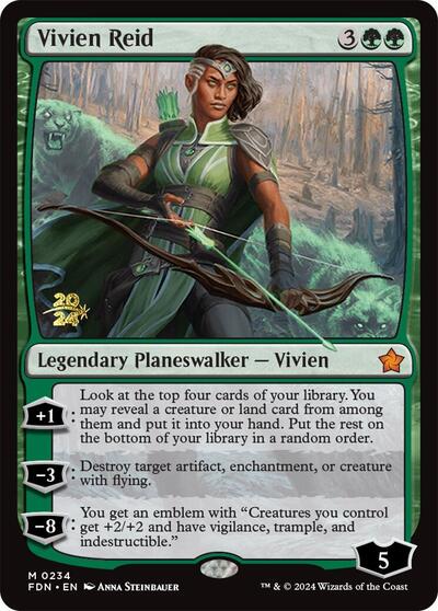 Vivien Reid (Prerelease, from FDN) from PRE #234s, Magic: The Gathering card