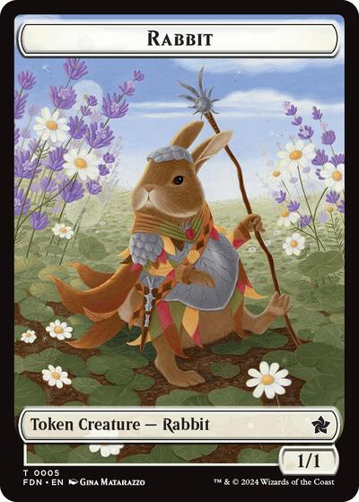 Rabbit Soldier Double Sided Token