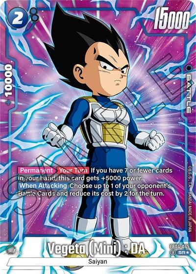 Vegeta (Mini) : DA (Alternate Art) card