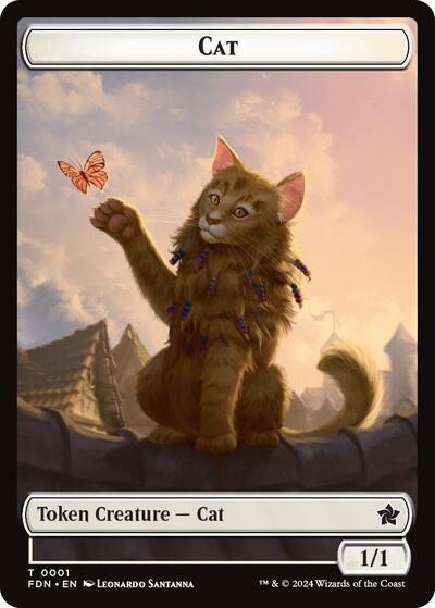Cat 0001 Cat 0002 Doubled Sided Token