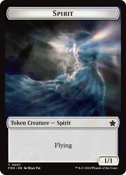 Spirit // Cat (0001) Doubled-Sided Token - Foundations
