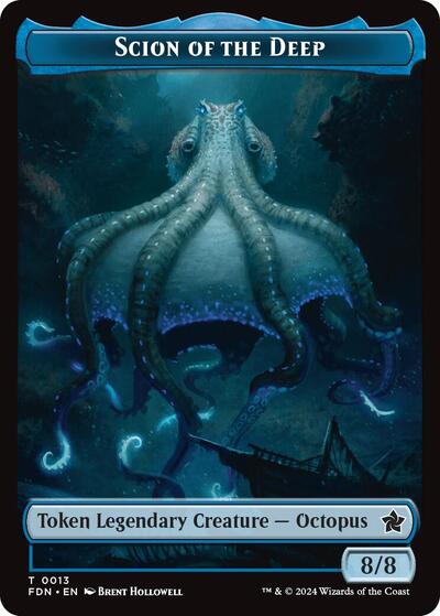Scion of the Deep Komas Coil Doubled Sided Token