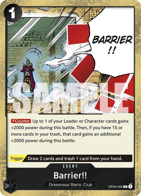 Barrier!! (Jolly Roger Foil) - Premium Booster -The Best- - One
