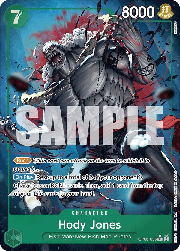 Hody Jones Alternate Art onepiece card