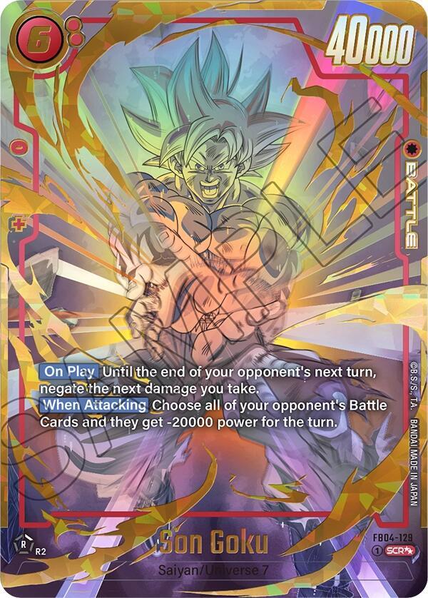 ドラゴンボール fusion world 孫悟空 FB04-129 Son Goku - FB04-129 (Super Alternate Art) - Ultra Limit