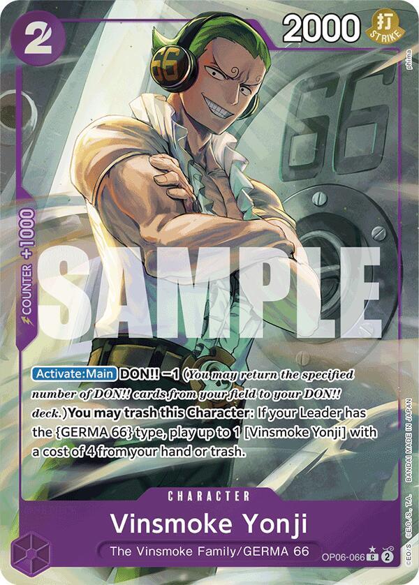 Vinsmoke Yonji (OP06-066) (Full Art) - Premium Booster -The