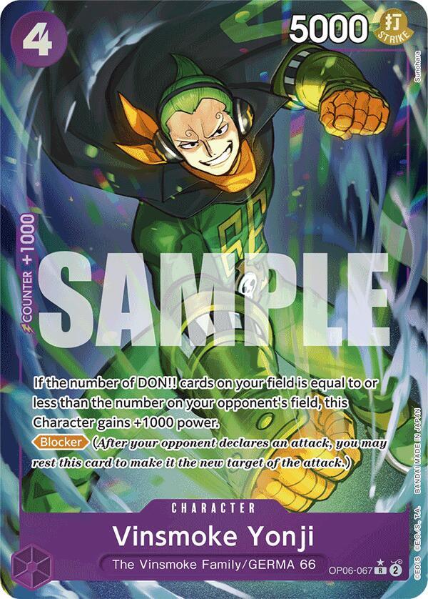 Vinsmoke Yonji (OP06-067) (Full Art) - Premium Booster -The