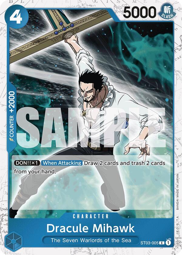 Dracule Mihawk (ST03-005) (Jolly Roger Foil) - Premium Booster 