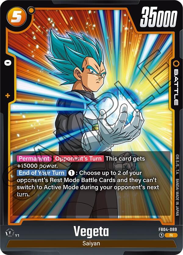 Vegeta - FB04-089 - Ultra Limit - Dragon Ball Super: Fusion World