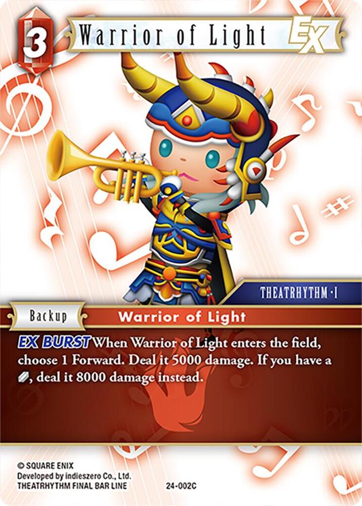 Warrior of Light ex - Hidden Legends - Final Fantasy TCG