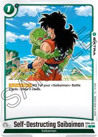 Self-Destructing Saibaiman - Ultra Limit Release Event Cards - Dragon Ball Fusion World card