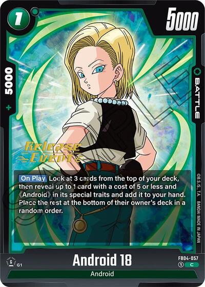 Android 18 Ultra Limit Release Event Cards card price