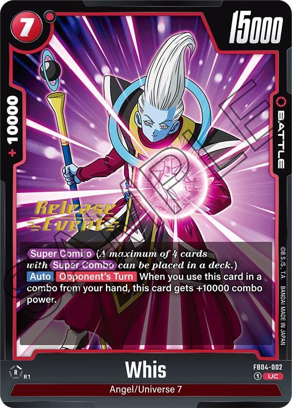 Whis - Ultra Limit Release Event Cards - Dragon Ball Super: Fusion