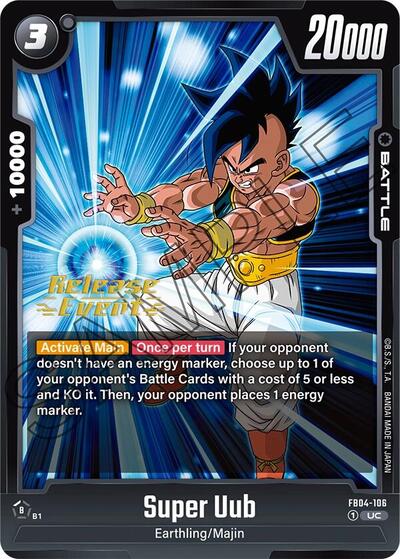 Super Uub Ultra Limit Release Event Cards card price
