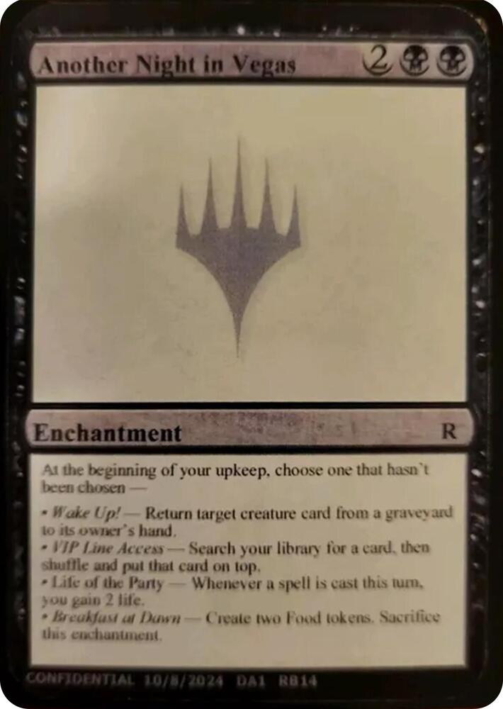 Another Night in Vegas - Un-Known Event Playtest Cards - Magic: The  Gathering - TCGplayer.com