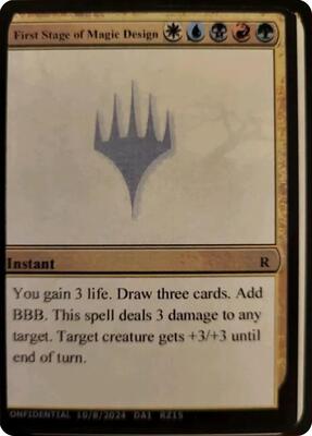 First Stage of Magic Design