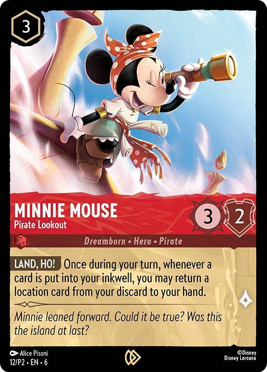 Minnie Mouse - Pirate Lookout - Disney Lorcana Promo Cards
