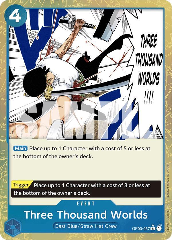 Three Thousand Worlds Textured Foil onepiece card