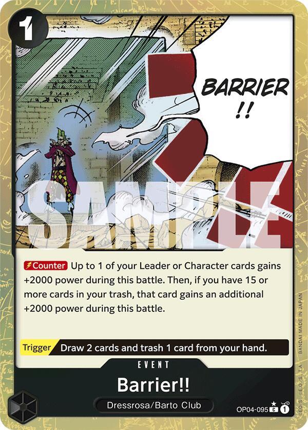 Barrier!! (Textured Foil) - Premium Booster -The Best- - One