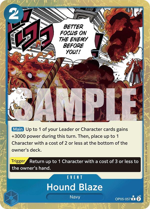 Hound Blaze Textured Foil onepiece card