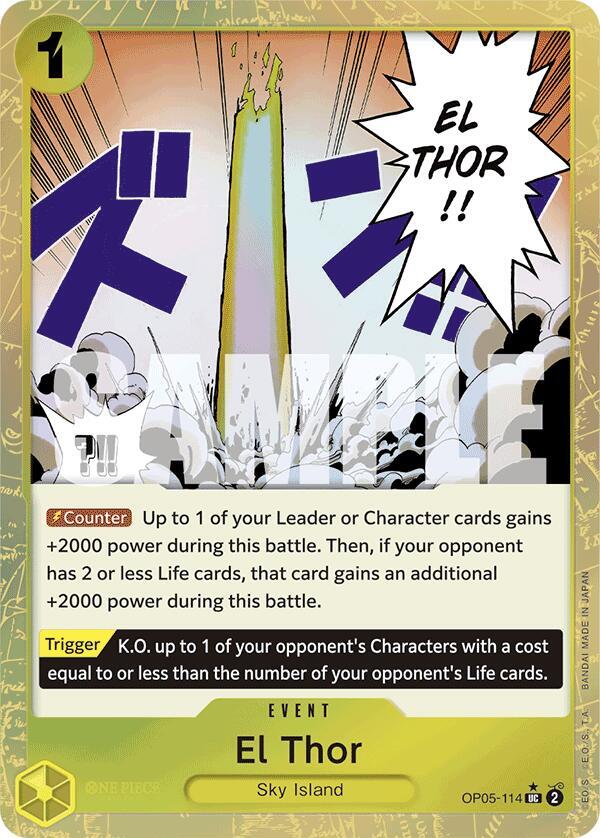 El Thor Textured Foil onepiece card
