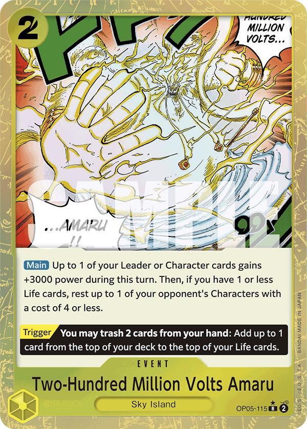 ☆ yopimaru ☆ Two-Hundred Million Volts Amaru (Textured Foil) - Premium