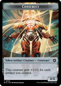 Construct Token // Plot Token Double-Sided Token - Outlaws of Thunder Junction: The Big Score - Magic: The Gathering card