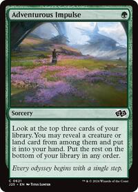 Adventurous Impulse - Foundations Jumpstart - Magic: The Gathering card