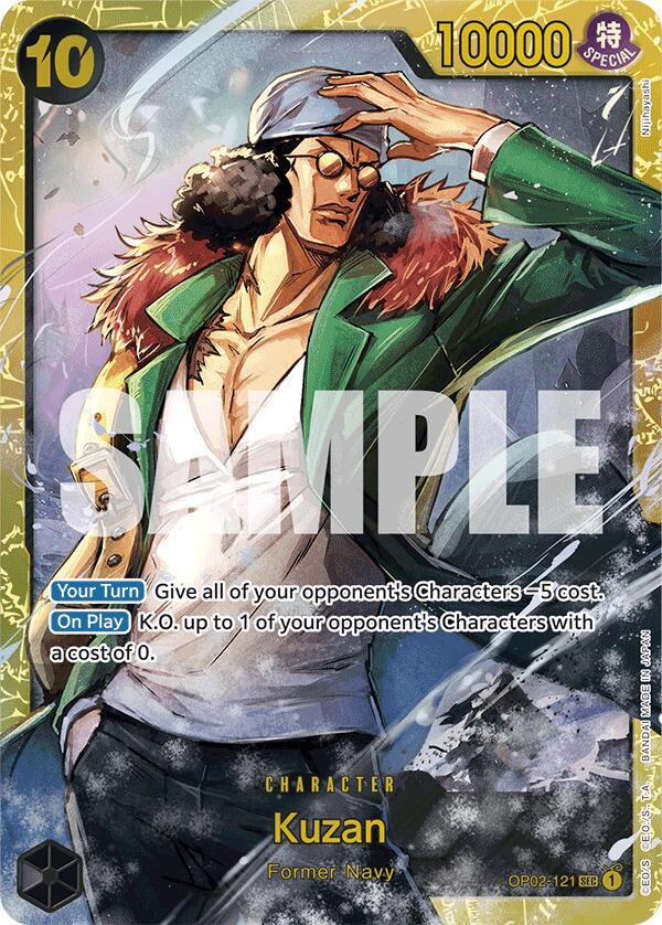 Kuzan OP02 121 Reprint onepiece card