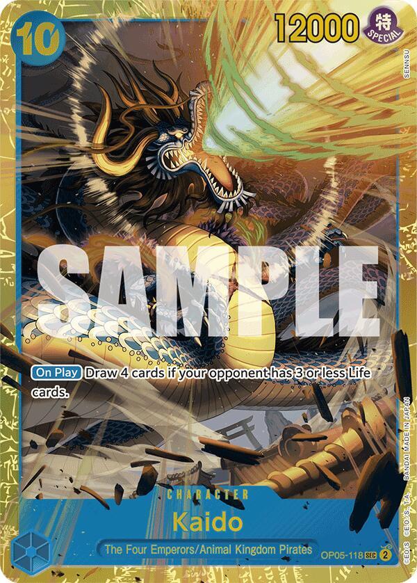 Kaido OP05 118 Reprint onepiece card