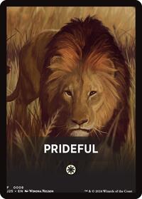 Prideful Theme Card - Foundations Jumpstart - Magic: The Gathering card