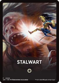 Stalwart Theme Card - Foundations Jumpstart - Magic: The Gathering card