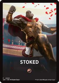 Stoked Theme Card - Foundations Jumpstart - Magic: The Gathering card