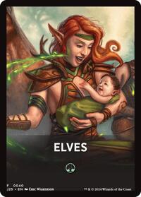 Elves Theme Card - Foundations Jumpstart - Magic: The Gathering card