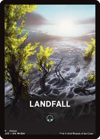 Landfall Theme Card - Foundations Jumpstart - Magic: The Gathering card