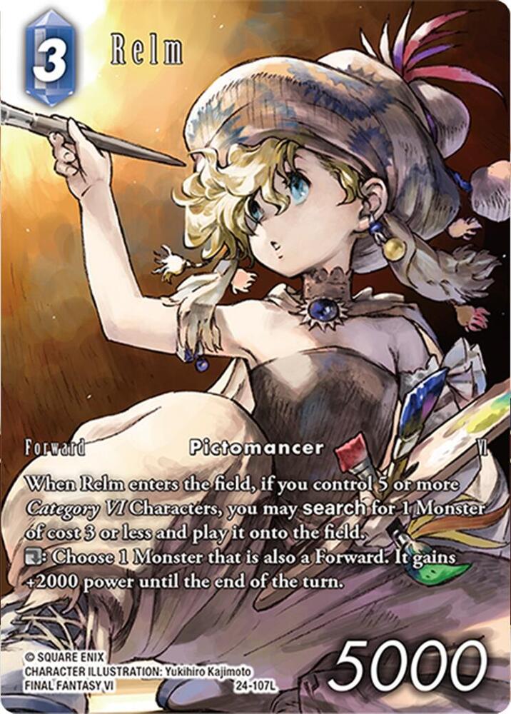 Relm (Full Art) - Hidden Legends - Final Fantasy TCG
