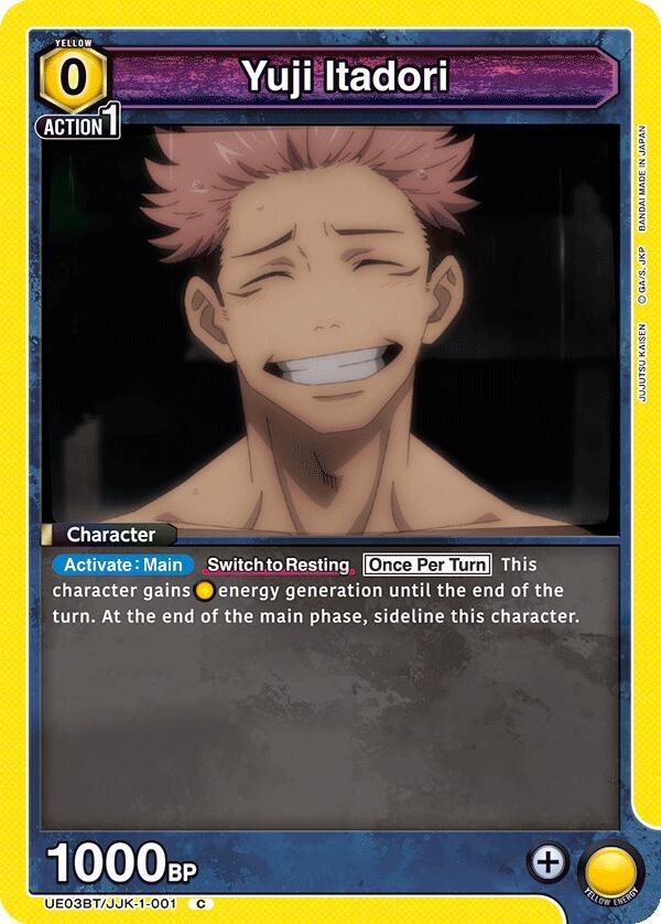 Yuji Itadori (001) - UE03BT: Jujutsu Kaisen - Union Arena