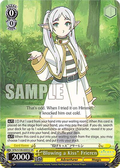 "Blowing a Kiss" Frieren (SR) card