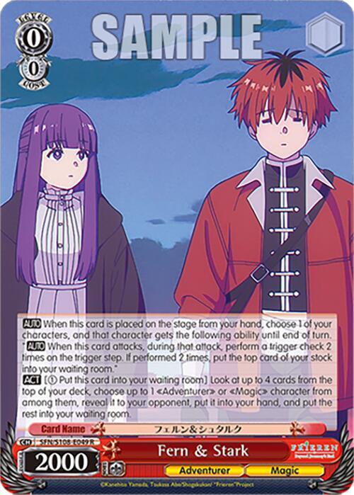Fern & Stark - Frieren: Beyond Journey's End - Weiss Schwarz