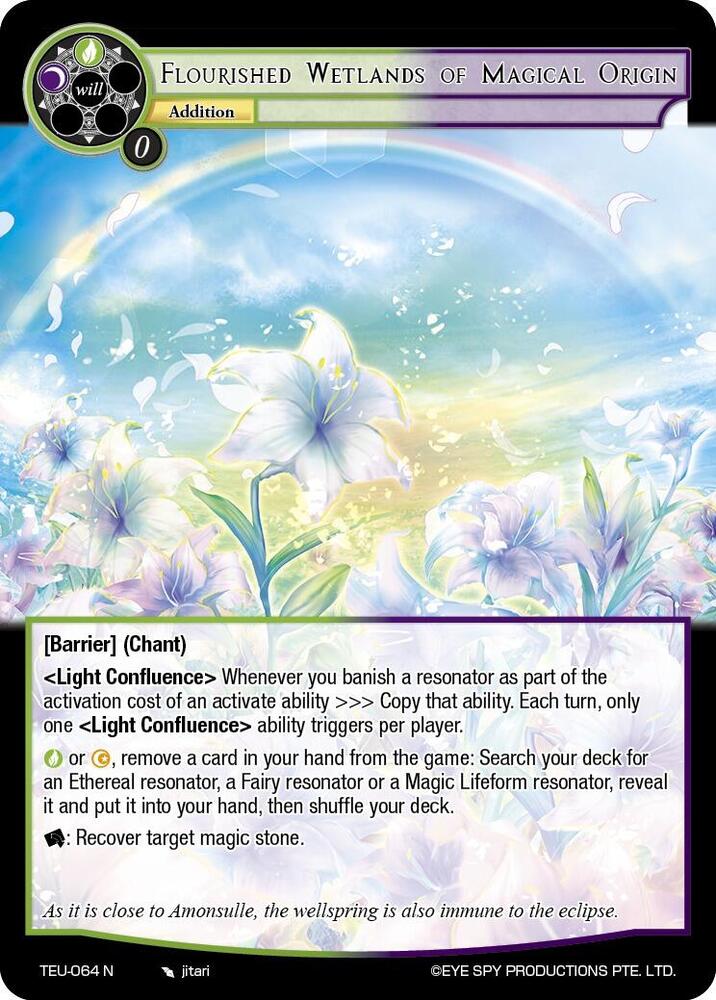 Flourished Wetlands of Magical Origin - Timeless Eclipse of the Underworld  - Force of Will - TCGplayer.com